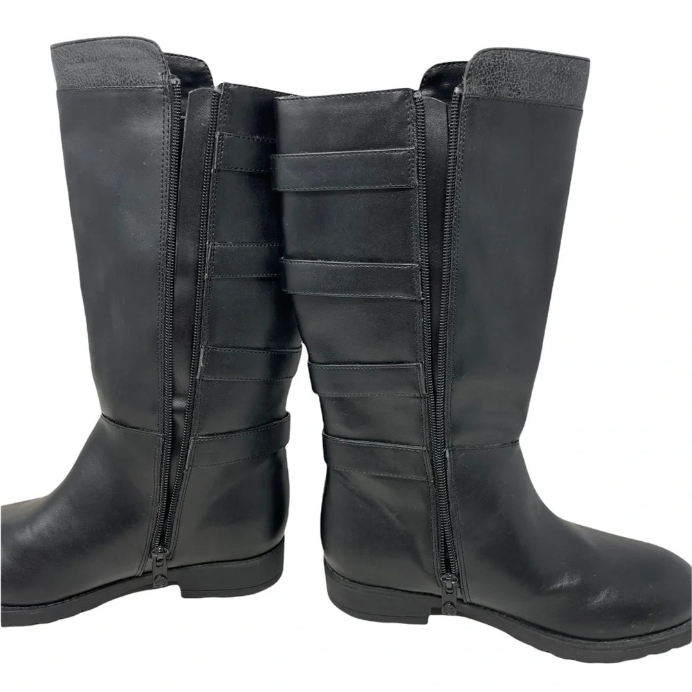 Michael kors Dhalia Reece buckle black boots‎ size 4 (girls)